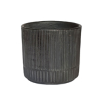 Cylinder_plantekrukke_36cm_wheet_design_frostsikker_traebraendt_sort_silkemat_glasur_xxx